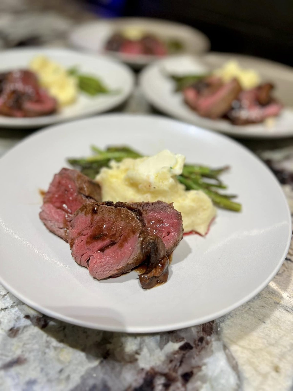 Tenderloin plated by Executive Chef Lisa Wright